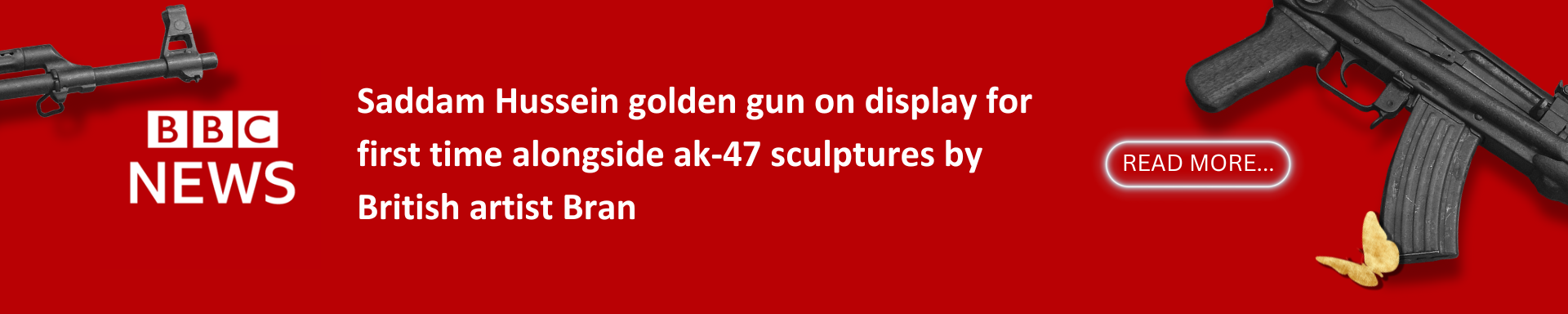 Saddam Hussein golden gun on display for first time BBC Bran
