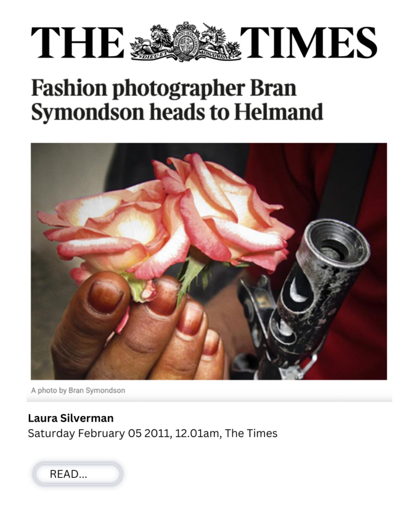 Fashion photographer Bran Symondson heads to Helmand